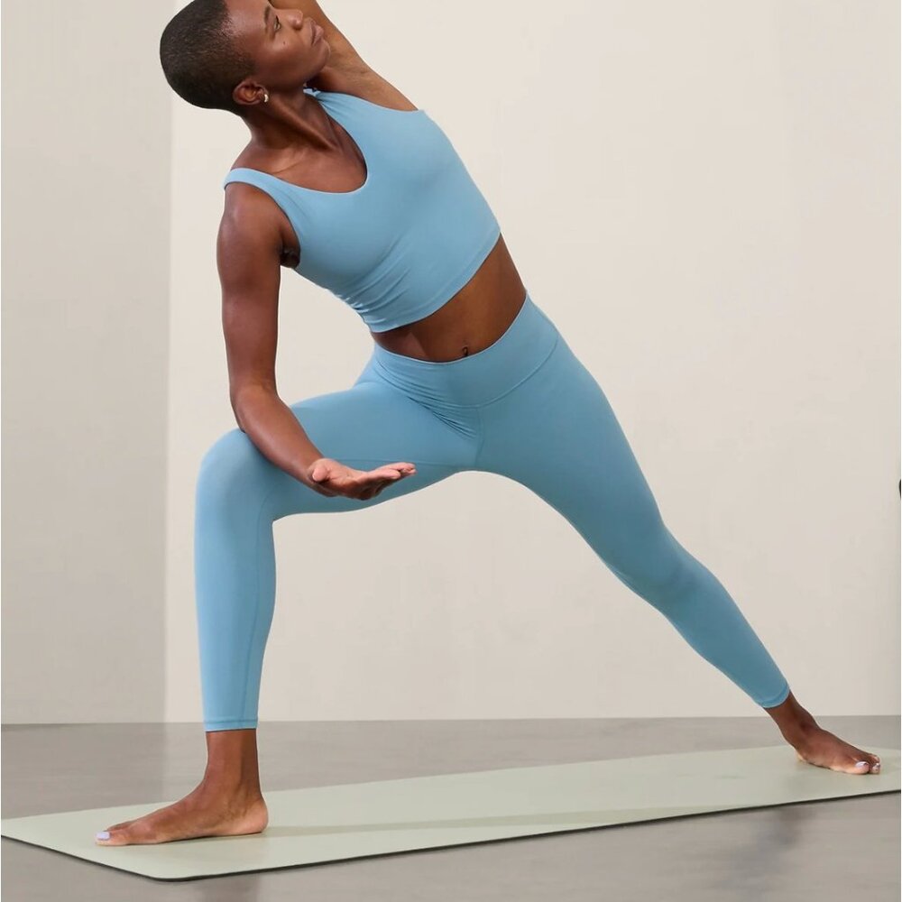 Athleta Light Blue High-Rise Leggings